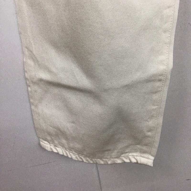 スティーブンアラン Steven Alan パンツ デニム、ジーンズ デニムパンツ ワイドパンツ カジュアルパンツ ストレッチパンツ L 無地 白 / ホワイト /  メンズ USED 古着 中古 10125335