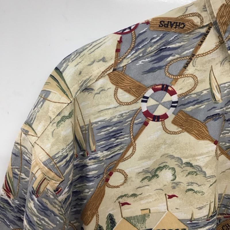 チャップス CHAPS シャツ、ブラウス 半袖 半袖シャツ プリントシャツ カラーシャツ プリント マルチカラー / マルチカラー / メンズ USED 古着 中古 10132381