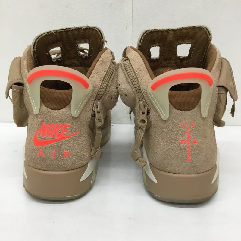 ナイキ NIKE スニーカー スニーカー DH0690-200 Travis Scott × Nike Air Jordan 6 British Khaki 28.0cm ロゴ、文字 ベージュ / ベージュ / X 茶 / ブラウン / メンズ USED 古着 中古 10139444