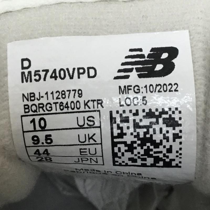 ニューバランス New Balance スニーカー スニーカー M5740VPD 28.0cm ロゴ、文字 白 / ホワイト / X 灰 / グレー / メンズ USED 古着 中古 10136331