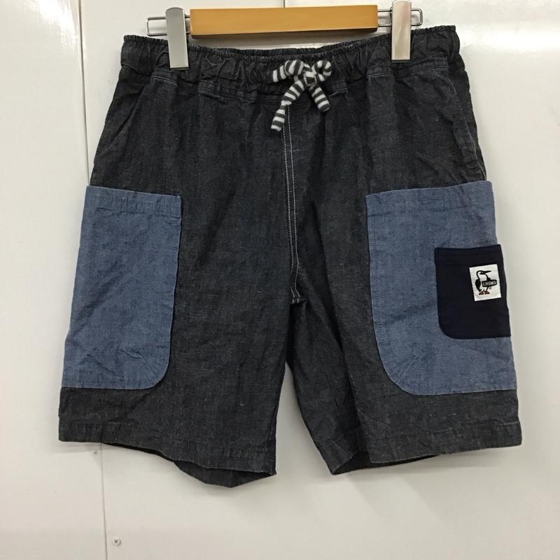 チャムス CHUMS パンツ ショートパンツ ch03-1113 ショートパンツ ハーフパンツ カジュアルパンツ M 無地 インディゴ / インディゴ / メンズ USED 古着 中古 10131266