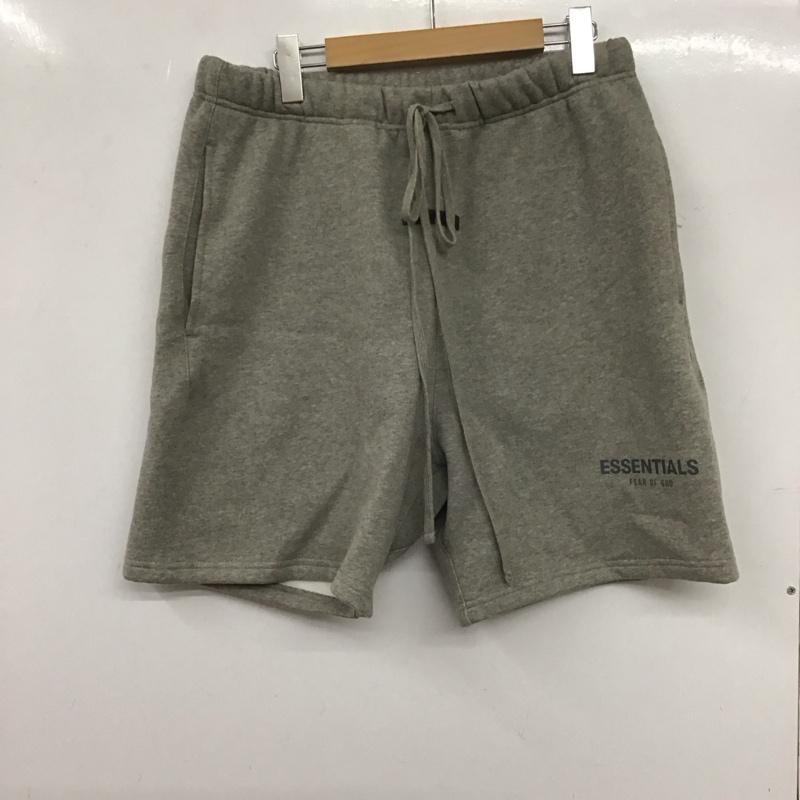 エッセンシャルズ ESSENTIALS パンツ ショートパンツ M 無地 X ロゴ、文字 灰 / グレー / メンズ USED 古着 中古 10134839
