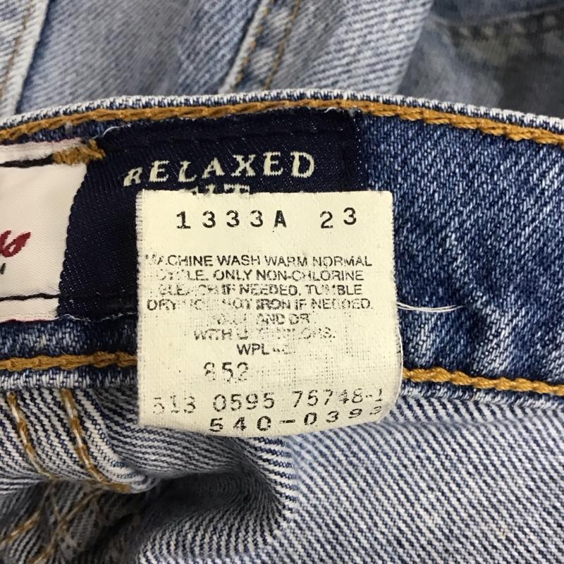 リーバイス Levi s パンツ デニム、ジーンズ デニムパンツ スリムパンツ ストレートパンツ カジュアルパンツ 36 無地 インディゴ / インディゴ / メンズ USED 古着 中古 10109566