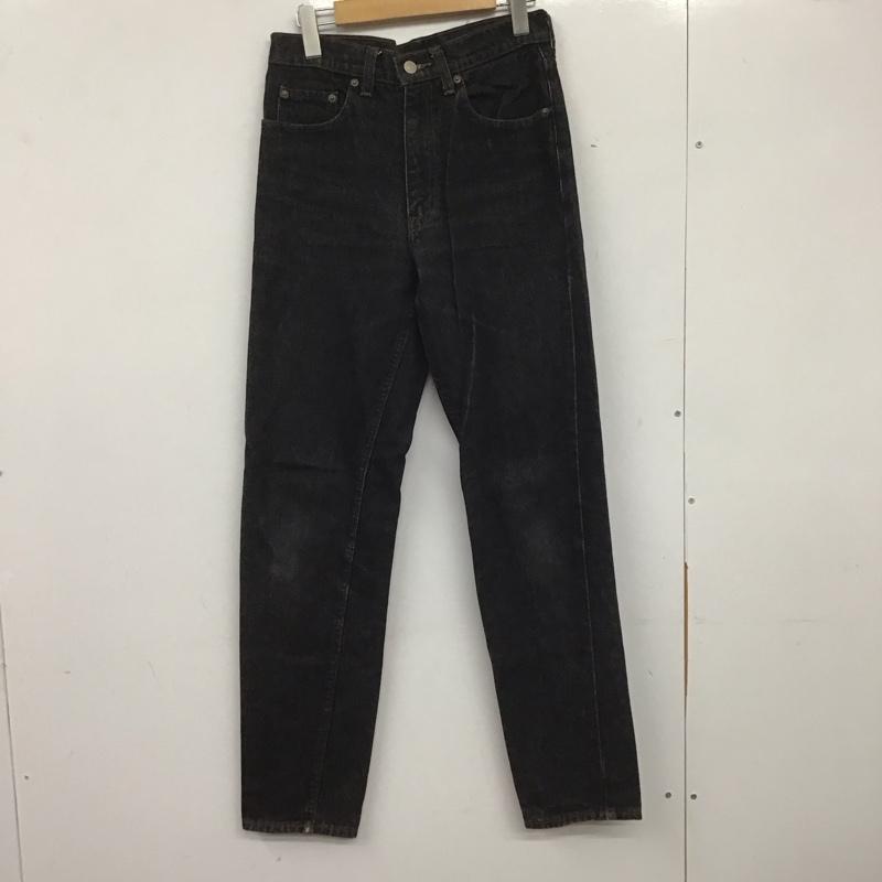 リーバイストラウスアンドコー Levi Strauss & co. パンツ デニム、ジーンズ デニムパンツ スリムパンツ カジュアルパンツ 30インチ 無地 黒 / ブラック / メンズ USED 古着 中古 10138580