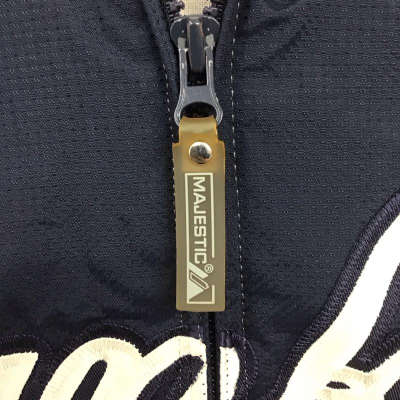 マジェスティック MAJESTIC ジャケット、上着 ジャンパー、ブルゾン ジップアップジャケット ジャンパー スポーツウェア アウター M ロゴ、文字 紺 / ネイビー / メンズ USED 古着 中古 10111137