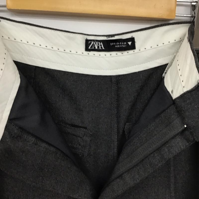 ザラ ZARA パンツ スラックス S 無地 灰 / グレー / レディース USED 古着 中古 10138123
