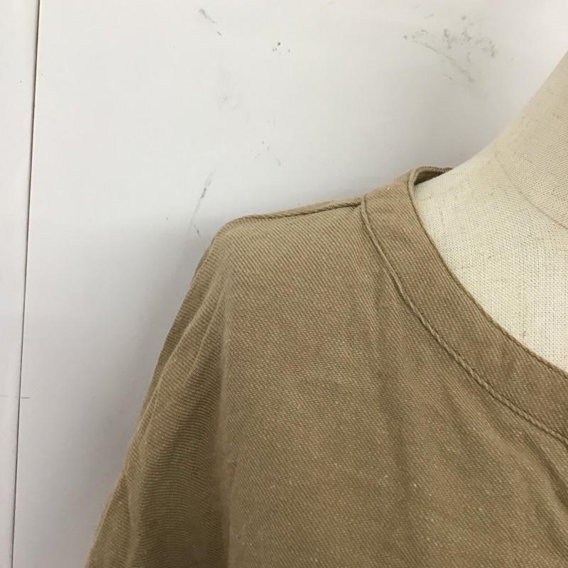 サマンサモスモス Samansa Mos2 シャツ、ブラウス 七分袖 FREE 無地 茶 / ブラウン / レディース USED 古着 中古 10121210