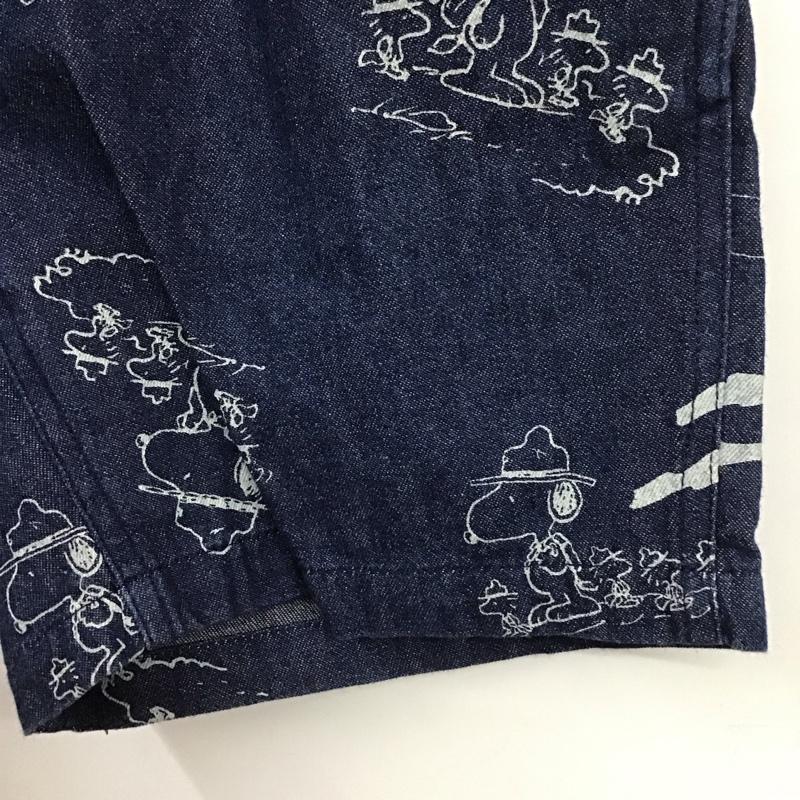 ロックス ROKX パンツ ショートパンツ rxms8902 SNOOPYコラボレーションクライミングハーフパンツ ショートパンツ S ロゴ、文字 インディゴ / インディゴ /  メンズ USED 古着 中古 10123983