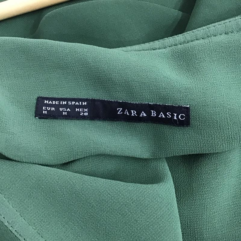 ザラベーシック ZARA BASIC ワンピース ミニスカート M 無地 緑 / グリーン /  レディース USED 古着 中古 10131909