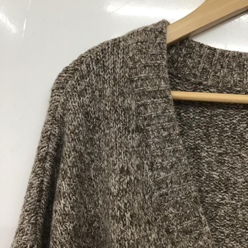 レイカズン Ray Cassin カーディガン 長袖 223522 Vネック FREE 無地 茶 / ブラウン / レディース USED 古着 中古 10139129