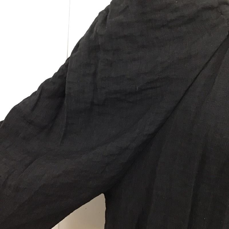 ローリーズファーム LOWRYS FARM カットソー 半袖 lf622080tk 半袖カットソー ワイドネックカットソー フレアカットソー FREE 無地 黒 / ブラック /  メンズ USED 古着 中古 10113046