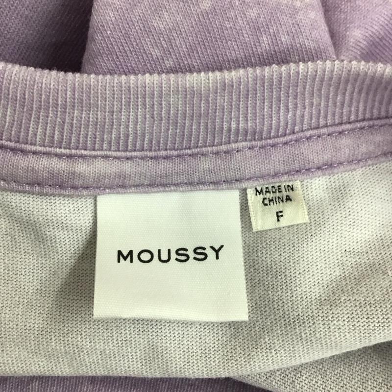 マウジー MOUSSY Tシャツ 半袖 010ESQ90-0590 FLOWERING Tシャツ FREE プリント 紫 / パープル / レディース USED 古着 中古 10112131
