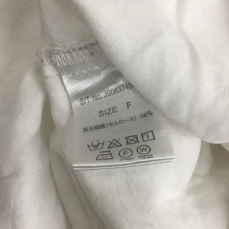 ジーナシス JEANASIS シャツ、ブラウス 半袖 JS063745MC FREE 無地 白 / ホワイト / レディース USED 古着 中古 10110297
