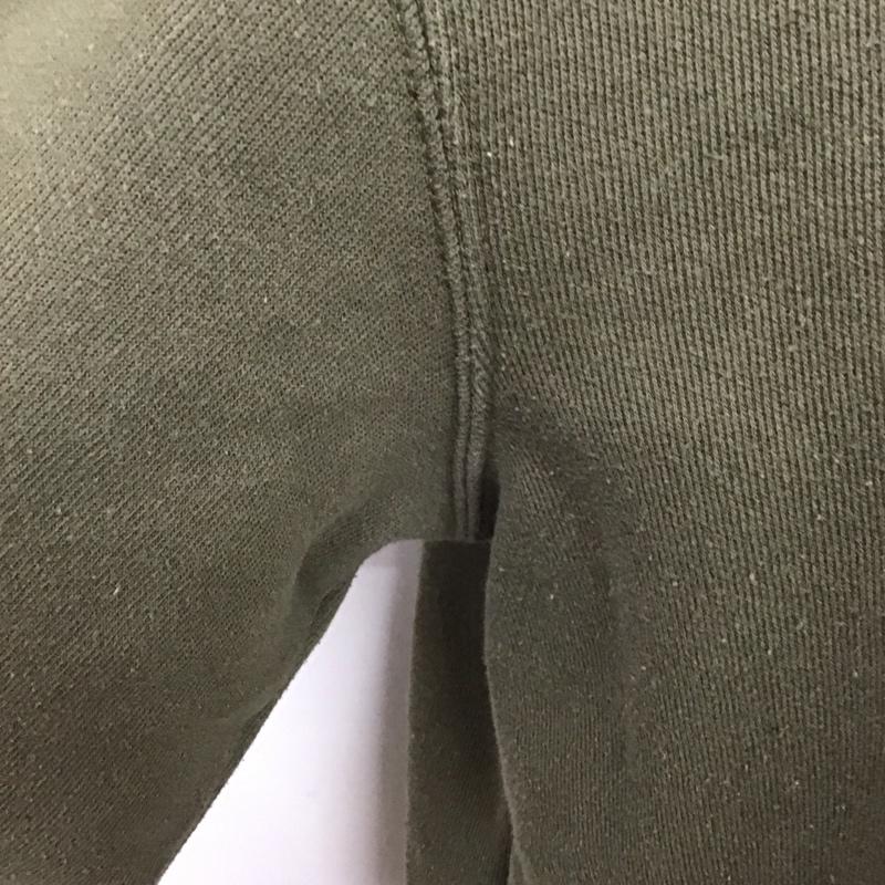 カーハート Carhartt トレーナー 長袖 長袖トレーナー スウェット クルーネック リブスウェットカットソー M ロゴ、文字 カーキ / カーキ / メンズ USED 古着 中古 10107687