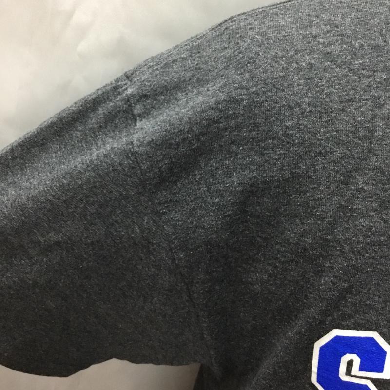 チャンピオン Champion Tシャツ 半袖 半袖カットソー プリントTシャツ クルーネックカットソー 古着 L プリント 灰 / グレー / メンズ USED 古着 中古 10108265