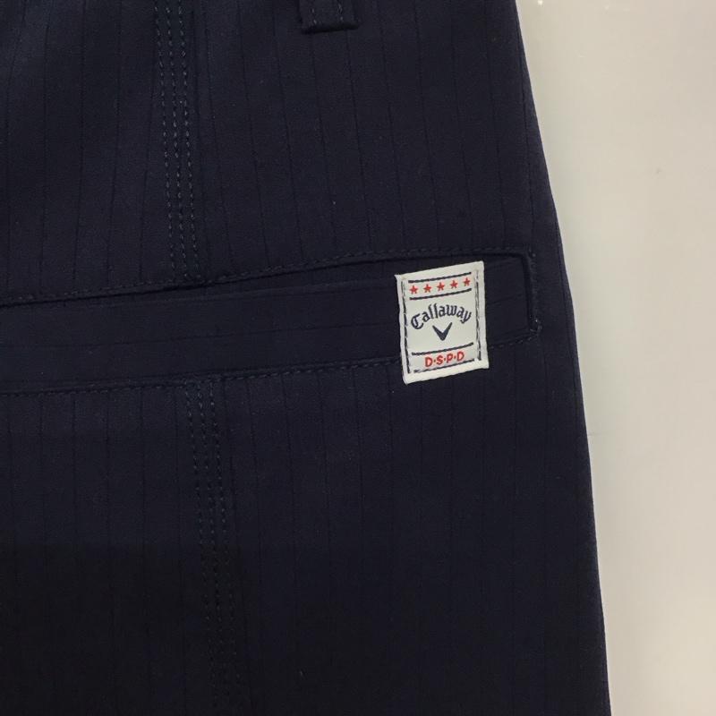 キャロウェイ CALLAWAY パンツ ショートパンツ 241-6125803 ショートパンツ ゴルフ スポーツウェア S ストライプ 紺 / ネイビー / レディース USED 古着 中古 10133035