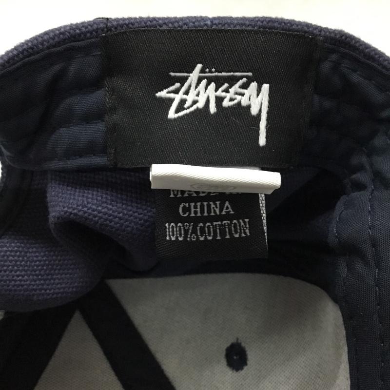 ステューシー STUSSY 帽子 キャップ コットン ロゴ、文字 紺 / ネイビー / メンズ USED 古着 中古 10112528