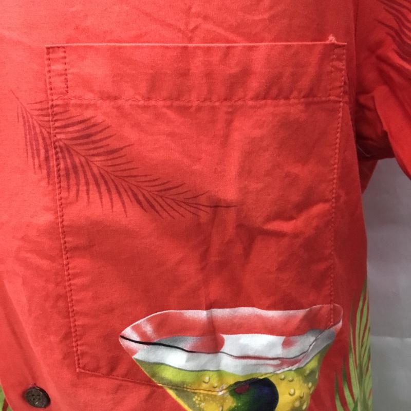 古着 USED シャツ、ブラウス 半袖 半袖シャツ カラーシャツ 半袖カットソー アロハシャツ S プリント 赤 / レッド /  メンズ USED 古着 中古 10108700