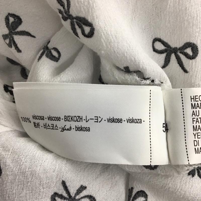 ザラ ZARA シャツ、ブラウス 長袖 XS ロゴ、文字 X 総柄 白 / ホワイト / レディース USED 古着 中古 10132224