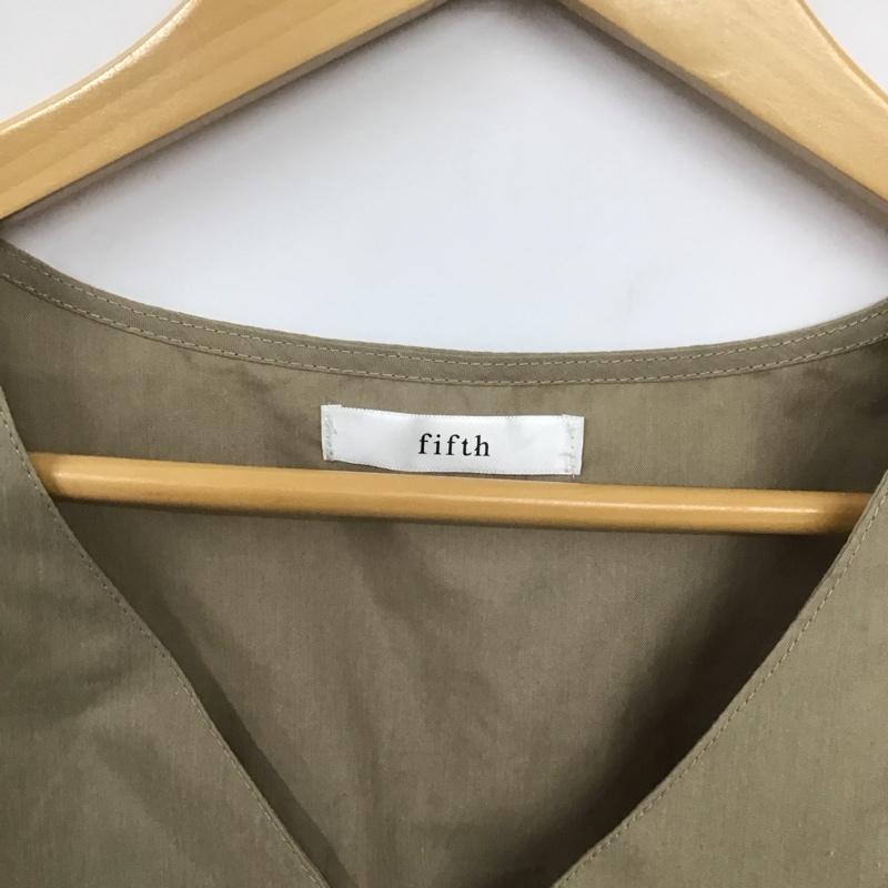 フィフス fifth カットソー 七分袖 M 無地 ベージュ / ベージュ / レディース USED 古着 中古 10131048