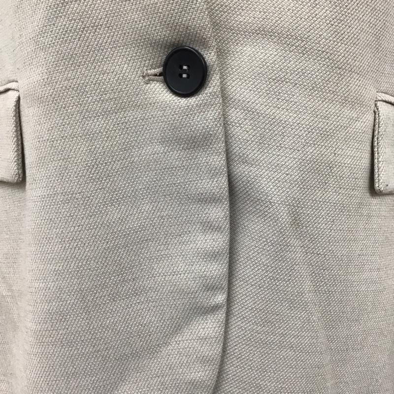ザラ ZARA ジャケット、上着 ジャケット、ブレザー 9929 121 711 ノーカラージャケット 36 無地 ベージュ / ベージュ / レディース USED 古着 中古 10122668