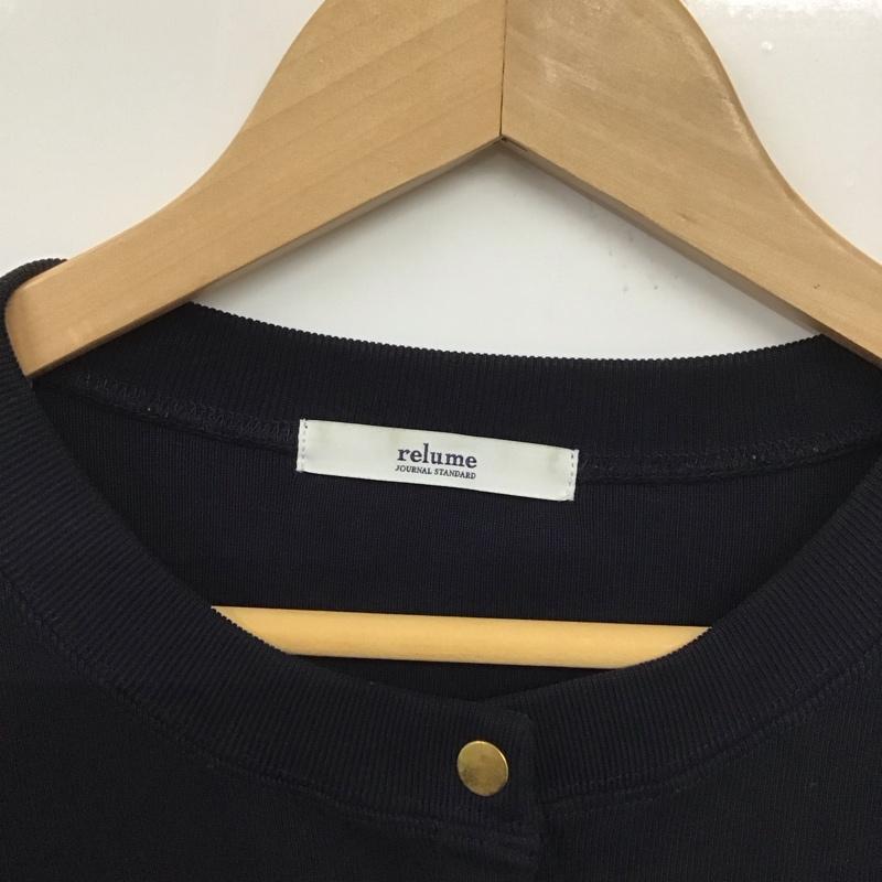 レリュームジャーナルスタンダード relume Journal Standard カーディガン 長袖 FREE 無地 紺 / ネイビー / レディース USED 古着 中古 10133425