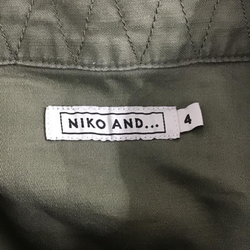 ニコアンド niko and... ジャケット、上着 ジャケット、ブレザー L 無地 カーキ / カーキ / レディース USED 古着 中古 10106120