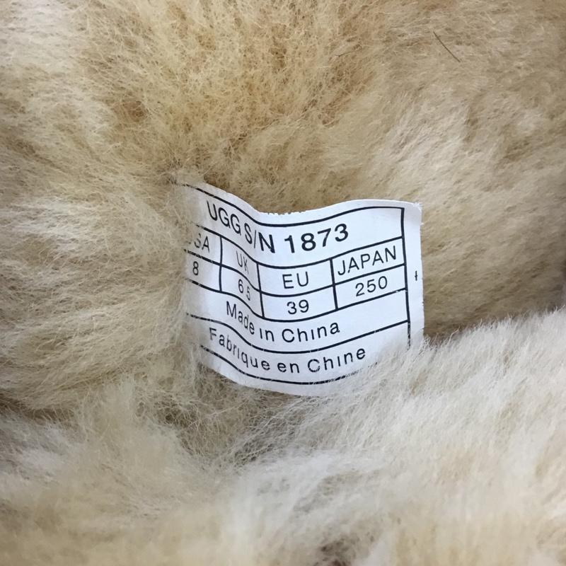 アグ UGG ブーツ 一般 1873 Bailey Button Triplet 25cm 25.0cm 無地 キャメル / キャメル / レディース USED 古着 中古 10105873