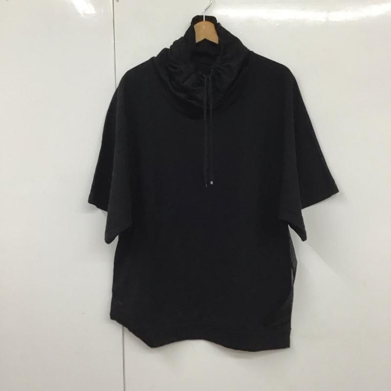 ザラメン ZARA MAN パーカー 半袖 半袖パーカーカットソー プルオーバーパーカー XL 無地 黒 / ブラック / メンズ USED 古着 中古 10130570