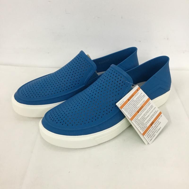 クロックス crocs スリッポン スリッポン 202363-4gp 28.0cm 無地 青 / ブルー / メンズ USED 古着 中古 10125467