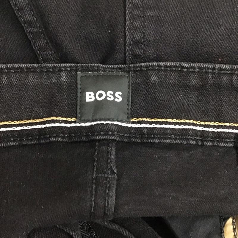 ボス BOSS パンツ デニム、ジーンズ デニムパンツ スリムパンツ ストレッチパンツ ジーンズ 32インチ 無地 黒 / ブラック /  メンズ USED 古着 中古 10124150