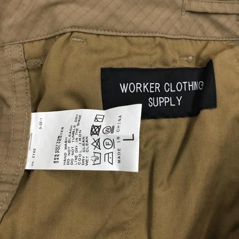 ワーカー クロージング サプライ WORKER CLOTHING SUPPLY パンツ ワークパンツ、ペインターパンツ ワイドパンツ カジュアルパンツ ワークパンツ ナイロンパンツ L 総柄 ベージュ / ベージュ / メンズ USED 古着 中古 10115207