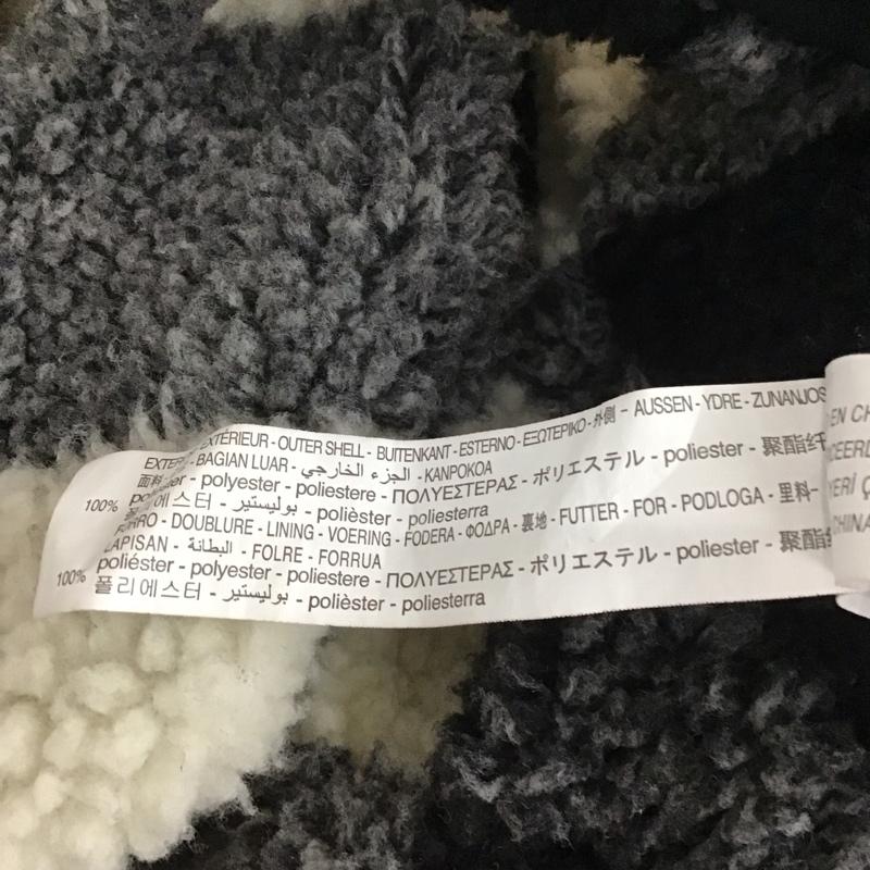 ザラ ZARA ジャケット、上着 ジャンパー、ブルゾン フリースジャケット カラージャケット チェックシャツ 前ボタン L チェック 白 / ホワイト / X 黒 / ブラック / メンズ USED 古着 中古 10108685