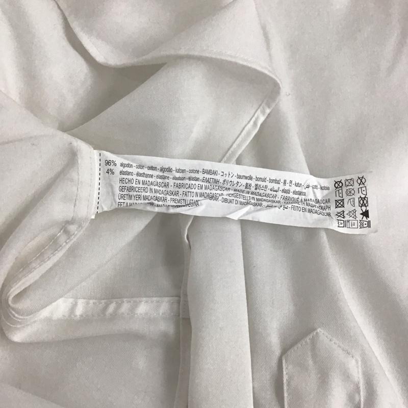 ザラ ZARA シャツ、ブラウス 長袖 長袖シャツ 無地シャツ カラーシャツ M 無地 白 / ホワイト / メンズ USED 古着 中古 10133981