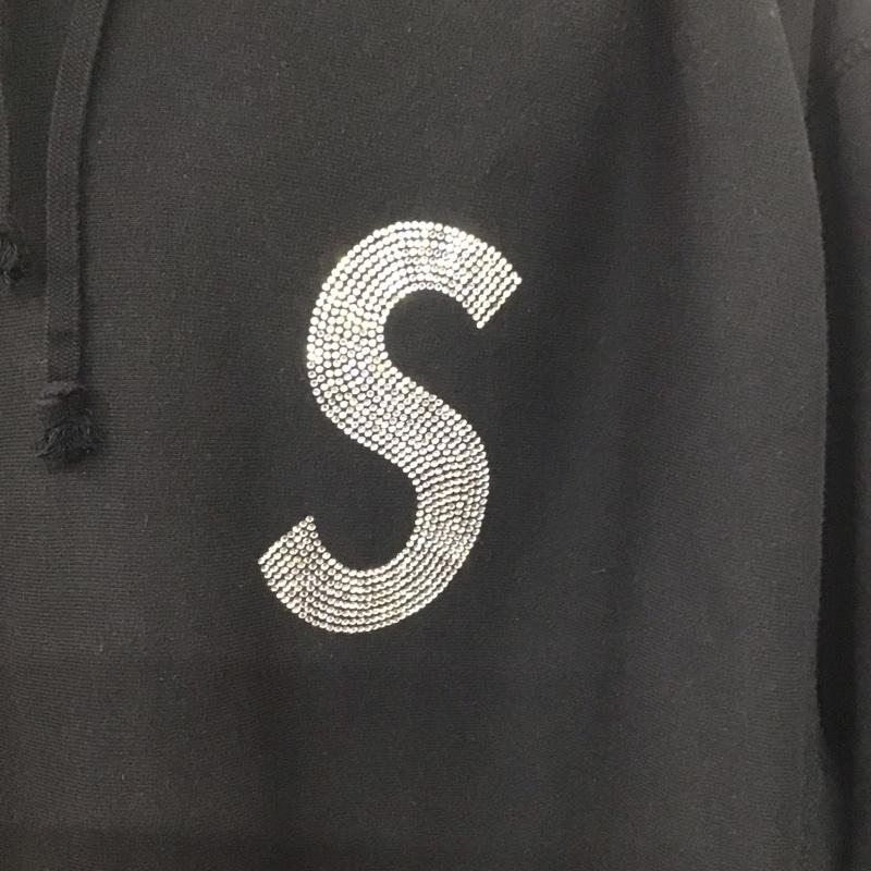シュプリーム Supreme パーカー 長袖 21SS SwarovskiSLogoHoodedSweatshirt 長袖パーカー XL ロゴ、文字 黒 / ブラック / メンズ USED 古着 中古 10138982