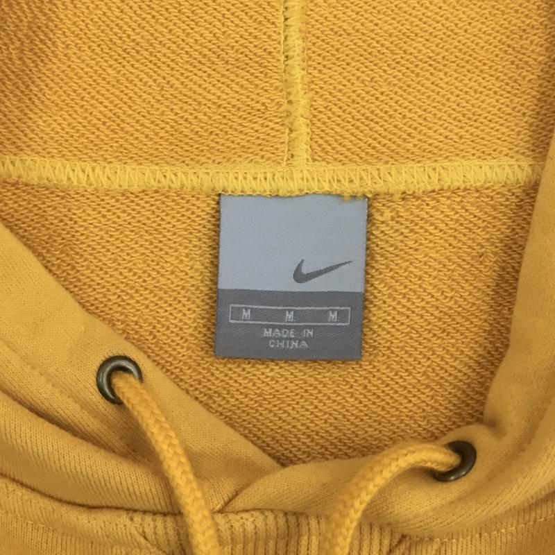 ナイキ NIKE パーカー 長袖 パーカー M ロゴ、文字 X ワンポイント X 刺繍 黄 / イエロー / X 黒 / ブラック / メンズ USED 古着 中古 10136367