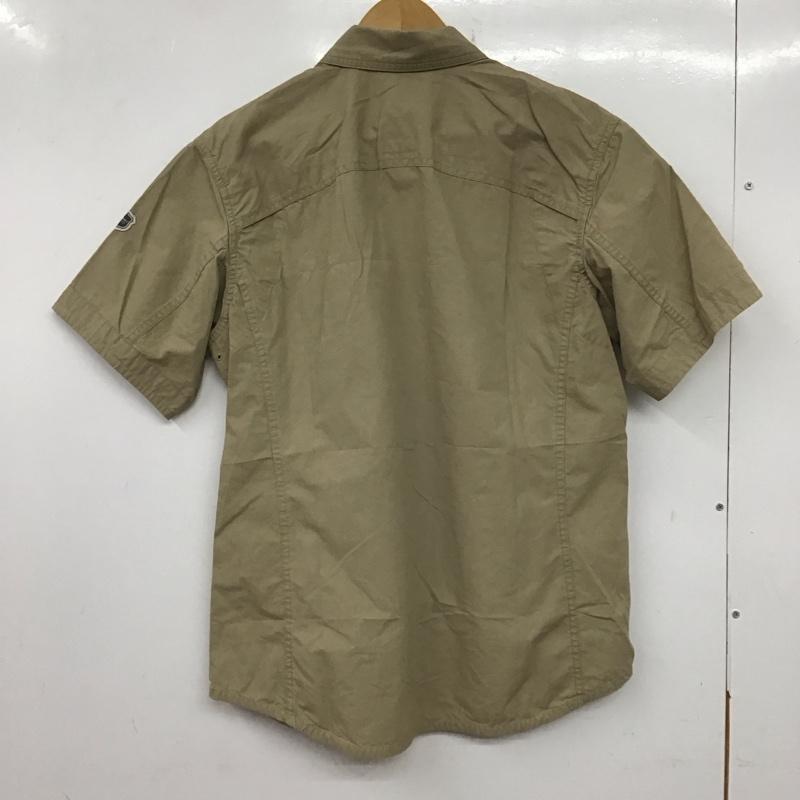 エディーバウアー Eddie Bauer シャツ、ブラウス 半袖 半袖シャツ 無地シャツ ポケットシャツ S ロゴ、文字 ベージュ / ベージュ / メンズ USED 古着 中古 10139712