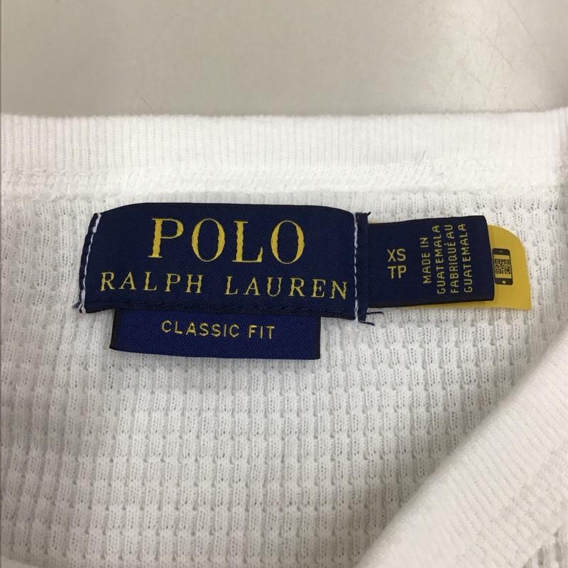 ポロラルフローレン POLO RALPH LAUREN カットソー 半袖 半袖カットソー ワッフル地 クルーネックカットソー 無地 XS 無地 白 / ホワイト /  メンズ USED 古着 中古 10111019