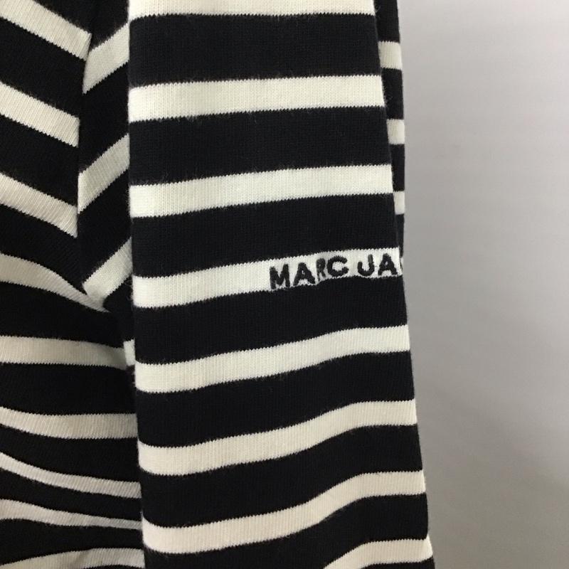マークジェイコブス MARCJACOBS Tシャツ 長袖 C611C04PF21 カットソー ボーダー M ロゴ、文字 白 / ホワイト / X 黒 / ブラック / レディース USED 古着 中古 10112045