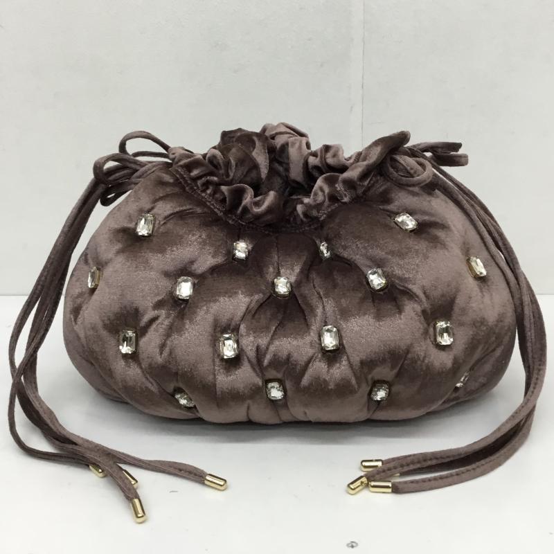 リリー ブラウン Lily Brown ハンドバッグ ハンドバッグ ラッフルベロアハンドバッグ 茶 / ブラウン / レディース USED 古着 中古 10130869