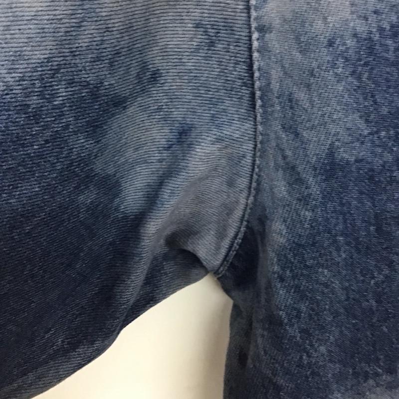 ザラ ZARA ポロシャツ 半袖 半袖ポロシャツ カラーシャツ 半袖カットソー XL 無地 インディゴ / インディゴ / メンズ USED 古着 中古 10133244