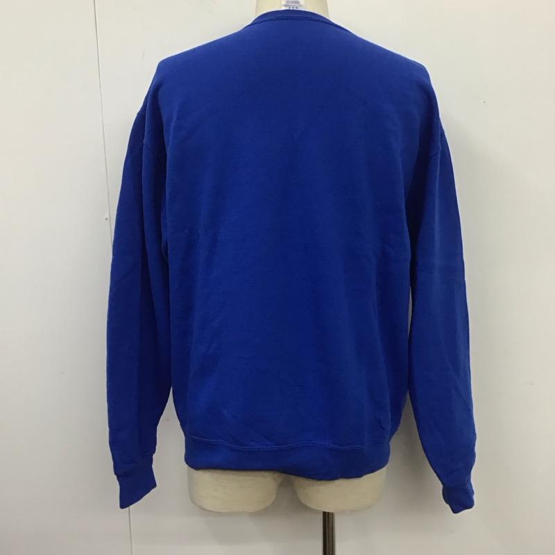 ジャージーズ JERZEES トレーナー 長袖 長袖 M プリント 青 / ブルー / メンズ USED 古着 中古 10106995