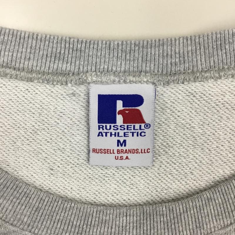 ラッセル RUSSELL トレーナー 長袖 112-01-2270 ビッグシルエット SHIPS別注 スウェット M ロゴ、文字 灰 / グレー / メンズ USED 古着 中古 10109668