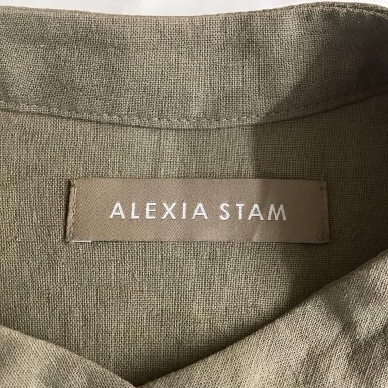 アリシアスタン ALEXIA STAM カットソー 長袖 as21aw-cld024bg-f シャツチュニック 長袖カットソー FREE 無地 ベージュ / ベージュ / レディース USED 古着 中古 10114510