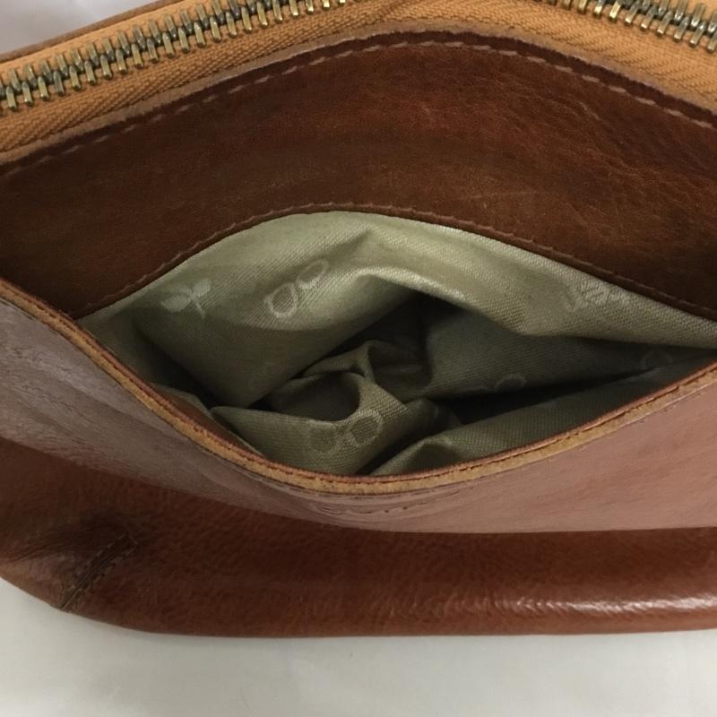 ゲンテン genten ショルダーバッグ ショルダーバッグ レザー ロゴ、文字 灰 / グレー / レディース USED 古着 中古 10122810