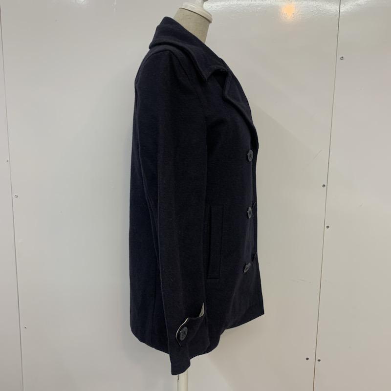 シップス SHIPS コート ピーコート S 無地 紺 / ネイビー / レディース USED 古着 中古 10041287