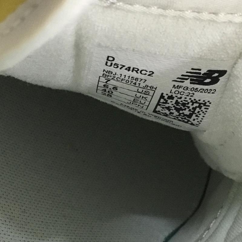 ニューバランス New Balance スニーカー スニーカー U574 RC2 25cm 25.0cm ロゴ、文字 黄 / イエロー / レディース USED 古着 中古 10136692