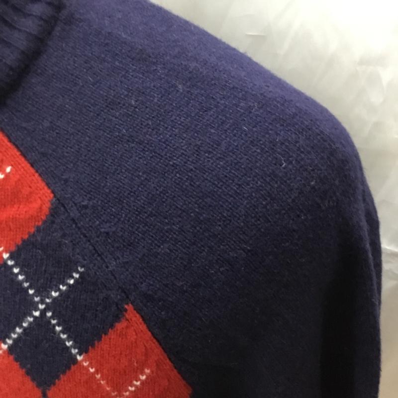 ブルックスブラザーズ BROOKS BROTHERS ニット、セーター 長袖 長袖ニットカットソー ニット セーター ジップネックニット M プリント マルチカラー / マルチカラー / メンズ USED 古着 中古 10113876