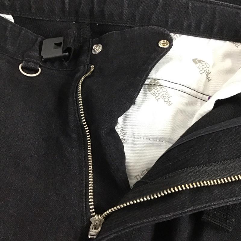 ザ ノースフェイス パープルレーベル THE NORTH FACE PURPLE LABEL パンツ デニム、ジーンズ nt5903n ウェッビングベルトデニムパンツ カジュアルパンツ 34インチ 無地 黒 / ブラック /  メンズ USED 古着 中古 10126314