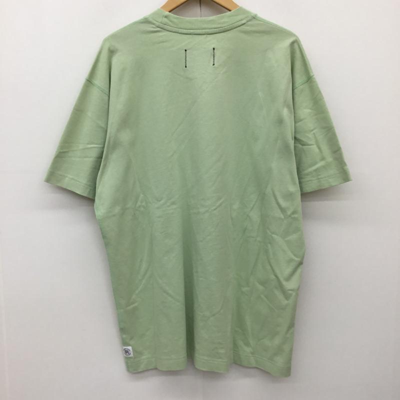 レイニングチャンプ REIGNING CHAMP Tシャツ 半袖 L ロゴ、文字 薄緑 / ライトグリーン / メンズ USED 古着 中古 10139089